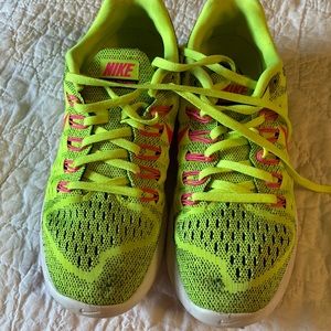 Nike Shoes Womens 8 Lunar Tempo 2 Flyknit Trainers Sneakers Running (705462-700)
